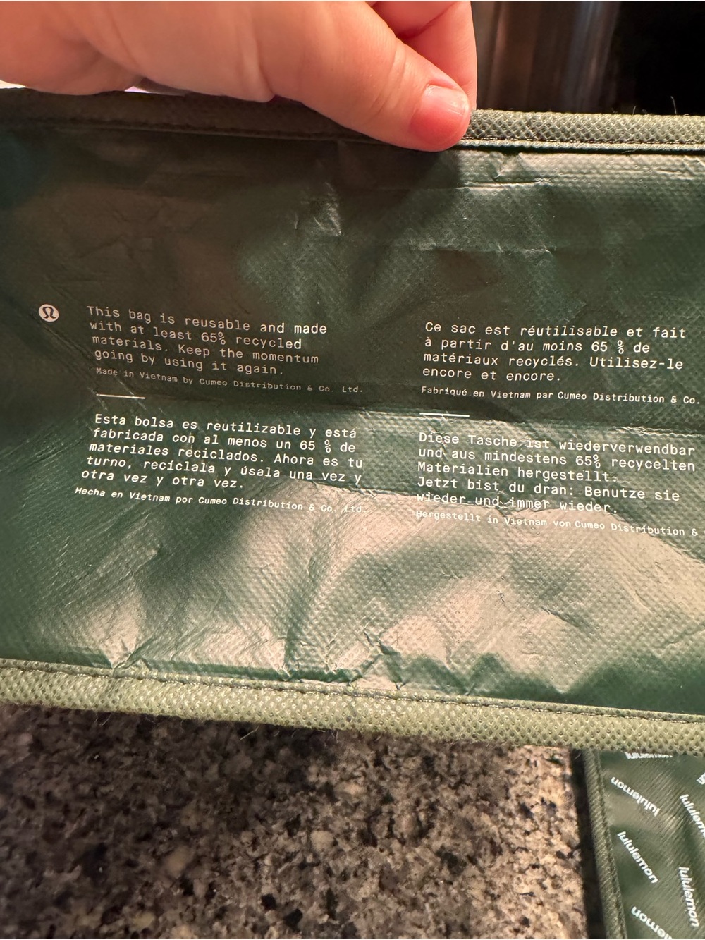 Lululemon athletica set of 4 Logo Tote - Picture 3 of 9
